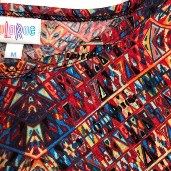 Multi colored lularoe Julia dress - Picture 5 of 5